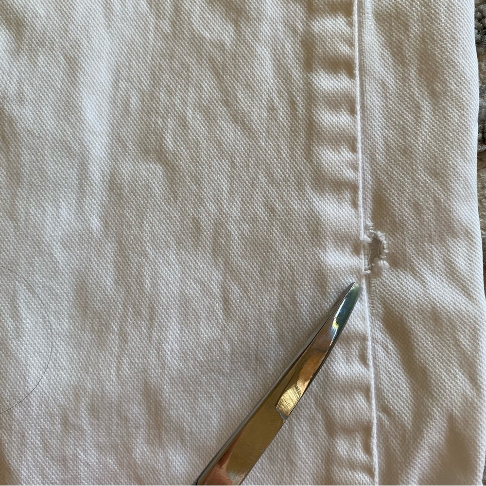 Y2K Abercrombie & Fitch low rise flare leg white jeans - Picture 13 of 14